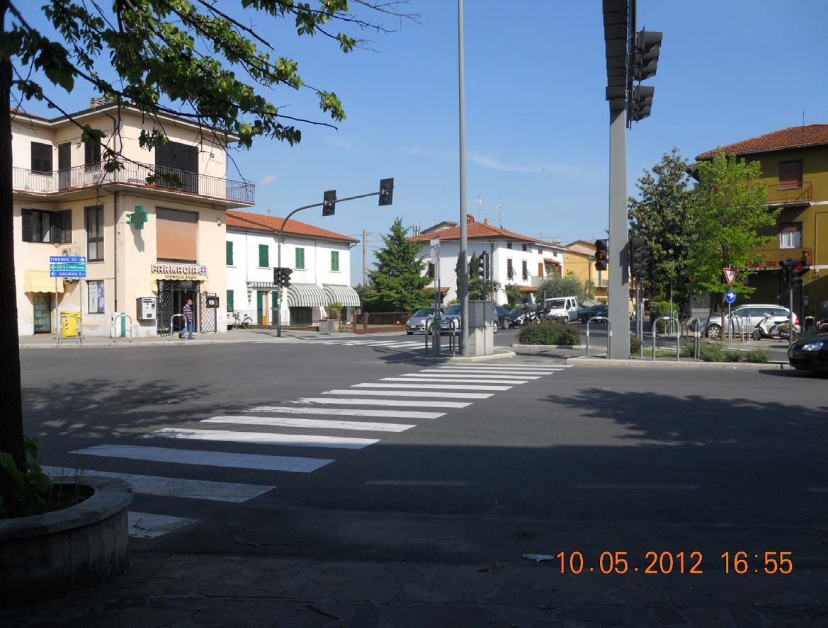 Figura 11. La nuova intersezione di Olmi (Quarrata) Incrocio