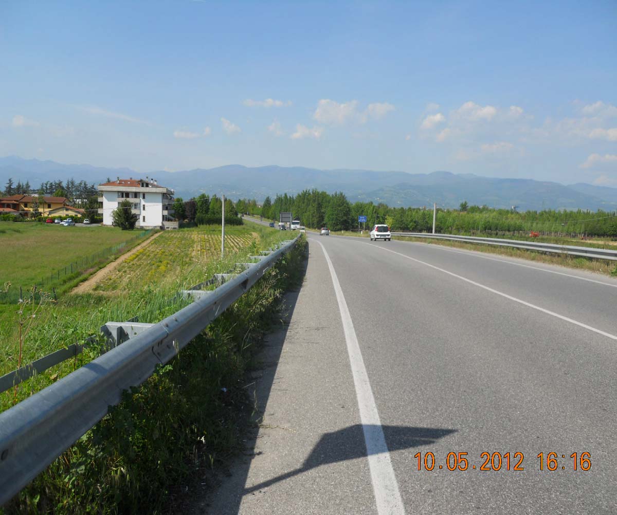 Figura 9. Variante alla S.P. 9 - Montalbano, vista dal viadotto di Ponte Stella verso Via Loreto Vista variante