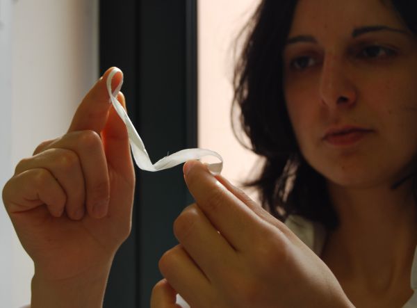 Campione di tessuto piezolettrico - Protectaweb