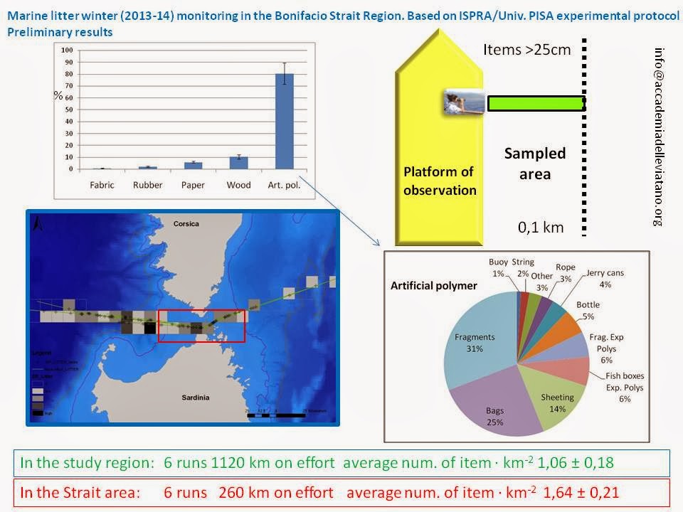 Grafico campagna di monitoraggio Bocche di Bonifacio